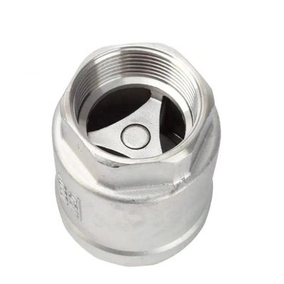 H12W-16P válvula de verificação vertical de mola para porta de fio de aço inoxidável de tamanho múltipla personalizada
