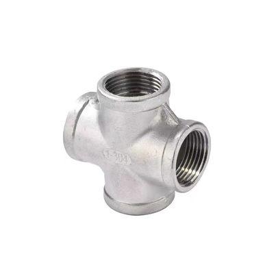 Acero inoxidável 3/4 "Feminino 4 Way Cross Cast Pipe Fitting Coupling para conexão