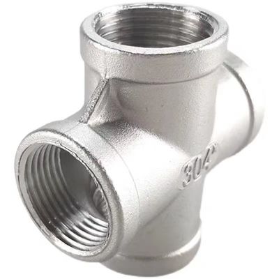 Acero inoxidável 3/4 "Feminino 4 Way Cross Cast Pipe Fitting Coupling para conexão