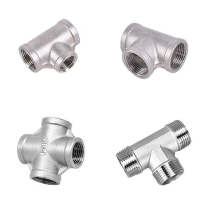 Acero inoxidável 3/4 "Feminino 4 Way Cross Cast Pipe Fitting Coupling para conexão