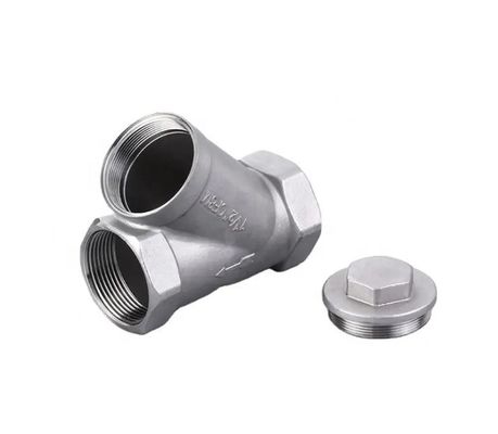 BSP Conexão feminina com rosca SS316 304 201 CF8M Filtro de filtro tipo Y npt bspp