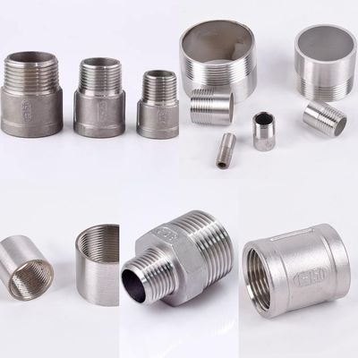 1-1/4 "x 1-1/4" NPT macho roscado Hex mamilo de aço inoxidável 304 acoplamento rápido de tubulação