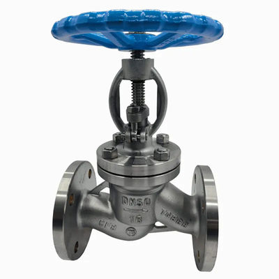 1''-8' DIN DN50 PN40 Bellows Seal Manual válvula globular em aço inoxidável 301/304/316