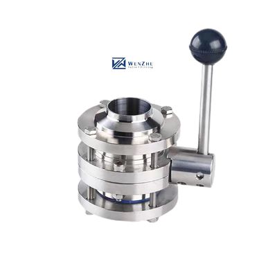 Forjado SS304 316 316L Bloqueio Manobra Portão completo 3-Piece Butt Valve Soldado 3A DIN SMS