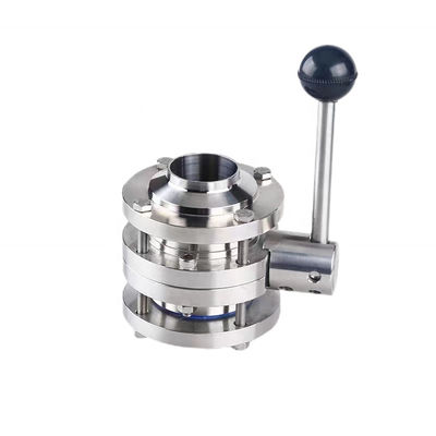 Forjado SS304 316 316L Bloqueio Manobra Portão completo 3-Piece Butt Valve Soldado 3A DIN SMS
