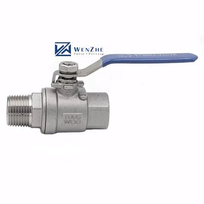 Masculino e Feminino Full Port BSP BSPT NPT Q11F 304 316 WCB CF8 1000 wog válvula de esferas 2pc roscada