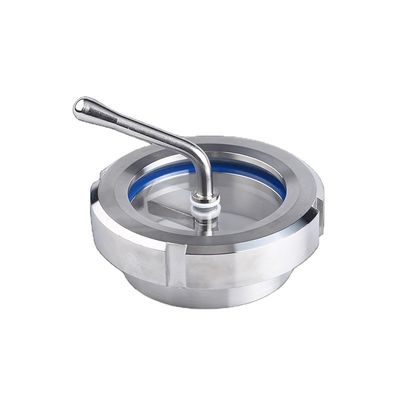 10bar de aço inoxidável sanitário 304/316L tubo soldado vidro de visão da União com limpador