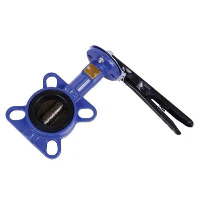 2 polegadas de Ferro Dutile Wafer Butterfly Valve ANSI 150 DIN JIS Prata para fins gerais