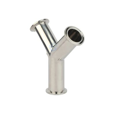 Acero inoxidável sanitário 304 316 Tubo de fixação Tri Clamp Wyes Tee Y Tipo Tee Garantida