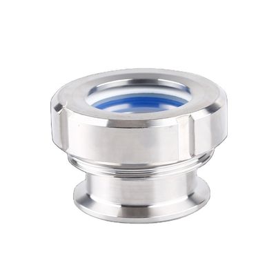 Suporte personalizado ODM aço inoxidável sanitário 304/316L Tri Clamp Union Sight Glass