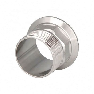 Forjado sanitário de aço inoxidável macho de fio de tubo de encaixe adaptador tri-braço para laticínios