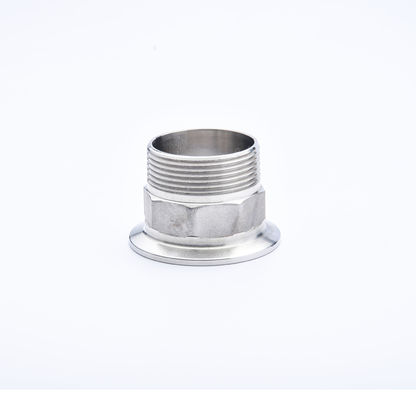 Forjado sanitário de aço inoxidável macho de fio de tubo de encaixe adaptador tri-braço para laticínios