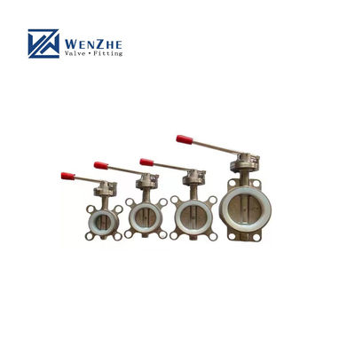 Valva de borboleta manual de ligação de soldagem de aço inoxidável sanitário SS304/316L D71X-16P