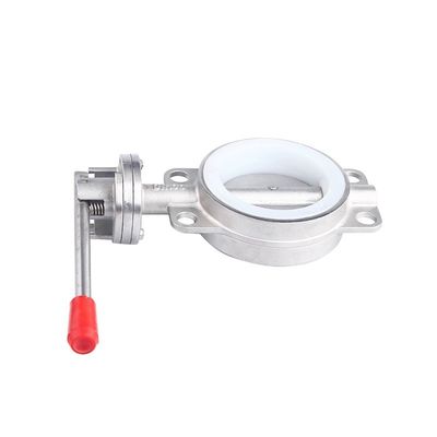 Valva de borboleta manual de ligação de soldagem de aço inoxidável sanitário SS304/316L D71X-16P