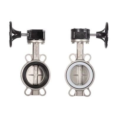 Válvula de borboleta de par de turbinas SS304/316L sanitária D371X-10/16P para função de parada de água