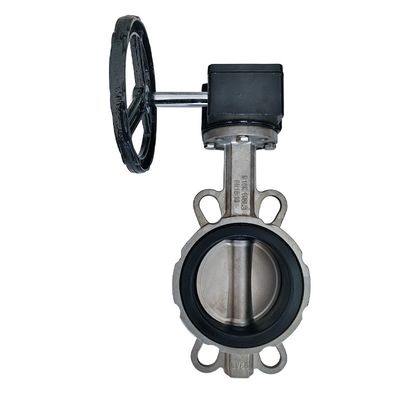 Válvula de borboleta de par de turbinas SS304/316L sanitária D371X-10/16P para função de parada de água