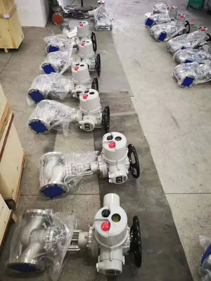 Válvula de globo acionada elétrica de várias voltas para controlo de ferro fundido WZ AC220 AC380V 660V