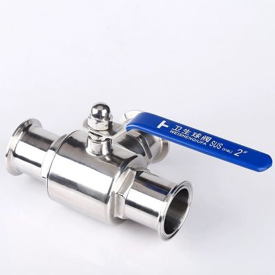 Aço inoxidável sanitário 304 316 316L Tri-clamp 3-Way Sanitary Ball Valve Tipo T Tipo L