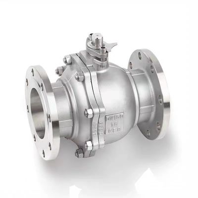 Valva de esfera de aço inoxidável de alta pressão com fundição durável e ligação de flanges