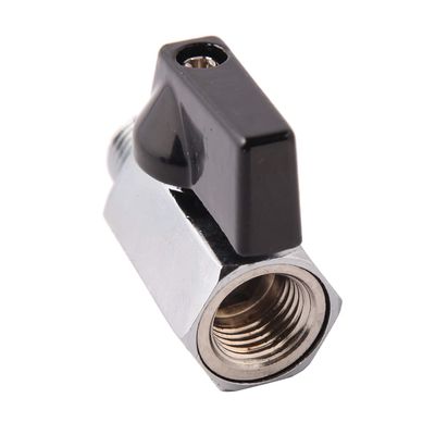 Válvula de desligamento de esferas miniatura NPT, feminina x masculina, de aço inoxidável igual 301/304/316