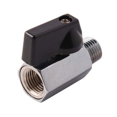 Válvula de desligamento de esferas miniatura NPT, feminina x masculina, de aço inoxidável igual 301/304/316