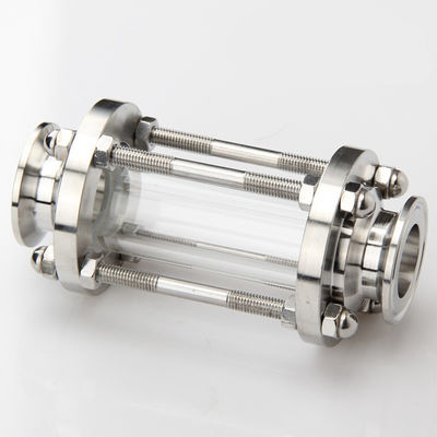 Fittings de tubos de aço inoxidável sanitário 304/316 Tri-clamp classe de visão tubular reta