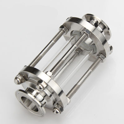 Fittings de tubos de aço inoxidável sanitário 304/316 Tri-clamp classe de visão tubular reta
