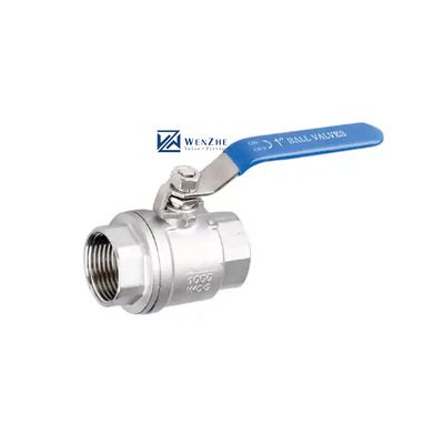 3′′ igual WZ Full Port 2 PC válvula de esferas 1000 WOG com alça verde DIN NPT BSPT BSPP