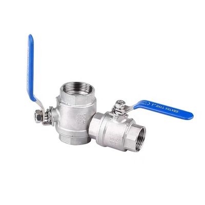3′′ igual WZ Full Port 2 PC válvula de esferas 1000 WOG com alça verde DIN NPT BSPT BSPP