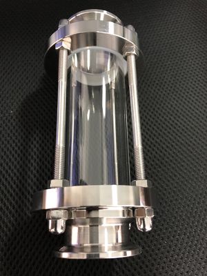 Fittings de tubos de aço inoxidável sanitário 304/316 Tri-clamp classe de visão tubular reta