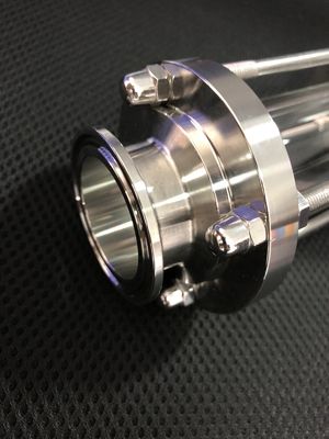 Fittings de tubos de aço inoxidável sanitário 304/316 Tri-clamp classe de visão tubular reta
