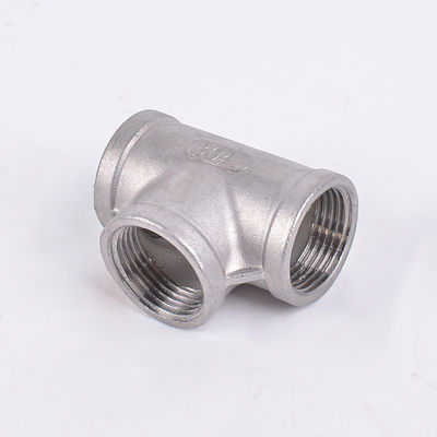 Suporte personalizado ODM aço inoxidável sanitário 201 304 fio interno Tee extrudido igual