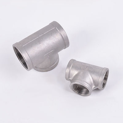 Suporte personalizado ODM aço inoxidável sanitário 201 304 fio interno Tee extrudido igual