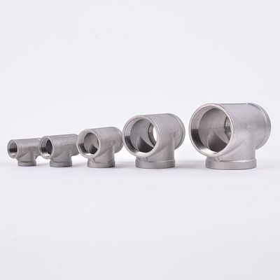 Suporte personalizado ODM aço inoxidável sanitário 201 304 fio interno Tee extrudido igual