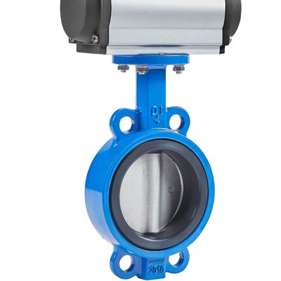 1/4''-6'' Port Size Sanitary Pneumatic Butterfly Valves com construção SS304 / 316L