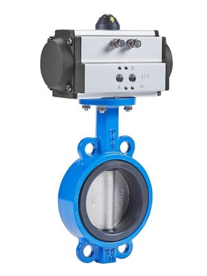 1/4''-6'' Port Size Sanitary Pneumatic Butterfly Valves com construção SS304 / 316L