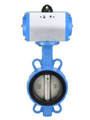 1/4''-6'' Port Size Sanitary Pneumatic Butterfly Valves com construção SS304 / 316L