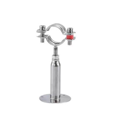 Suporte para tubos de aço inoxidável 304 de prata ajustável com ligação de fio/braço/soldura