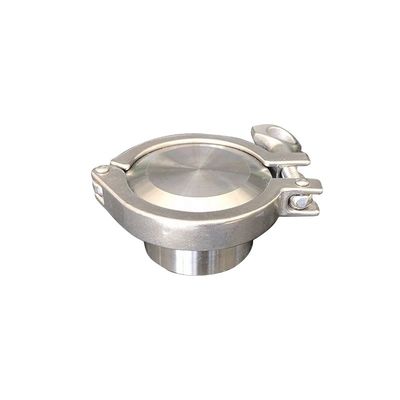 Código de cabeça redonda personalizada higiênica 304/316L aço inoxidável 1.5 Tri Clamp Ferrule Cap final