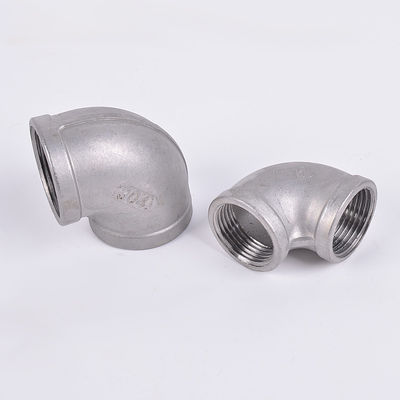 1/4''-4.0'' Igual de aço inoxidável sanitário 201 304 90 graus Cotovelo Fita de tubo feminino
