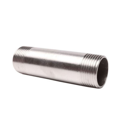 1/4''-4.0' de aço inoxidável macho tubo de fio mamilo para sanitários de tubulação dupla