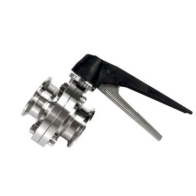 Atraente SS304/SS316 Tipo Negro Garrafa de gatilho válvula borboleta para DN20-200 porte tamanho