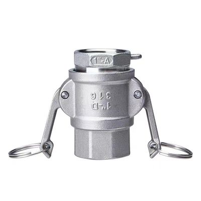Igual SS 304 316 Acero inoxidável acoplamento de camlock do tipo D conector rápido NPT BSPT BSP