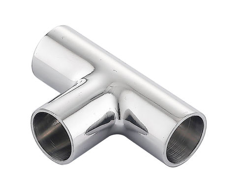 Conector de tubo de tee personalizado de aço inoxidável 304 316 Acessórios de tubos