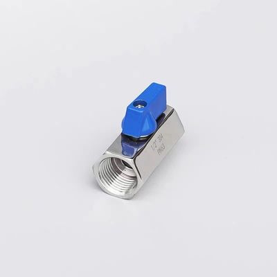 Válvula de esferas mini igual 1/8 "WZ aço inoxidável 304 316 FF 1000PSI/PN63 Manual de parafuso