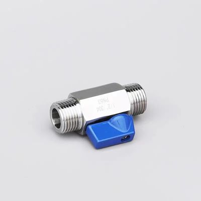 Válvula de esferas mini igual 1/8 "WZ aço inoxidável 304 316 FF 1000PSI/PN63 Manual de parafuso