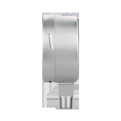 Conexão de fio WZ 100mm 304SS Medidor de pressão de aço inoxidável Código de cabeça cilíndrica