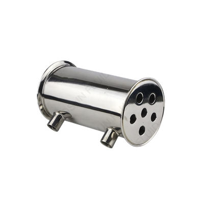 Código da cabeça cilíndrica de aço inoxidável 304 316 Tri-clamp deflegmator condensador de refluxo