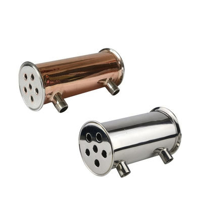 Código da cabeça cilíndrica de aço inoxidável 304 316 Tri-clamp deflegmator condensador de refluxo