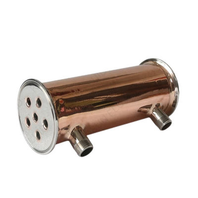 Código da cabeça cilíndrica de aço inoxidável 304 316 Tri-clamp deflegmator condensador de refluxo